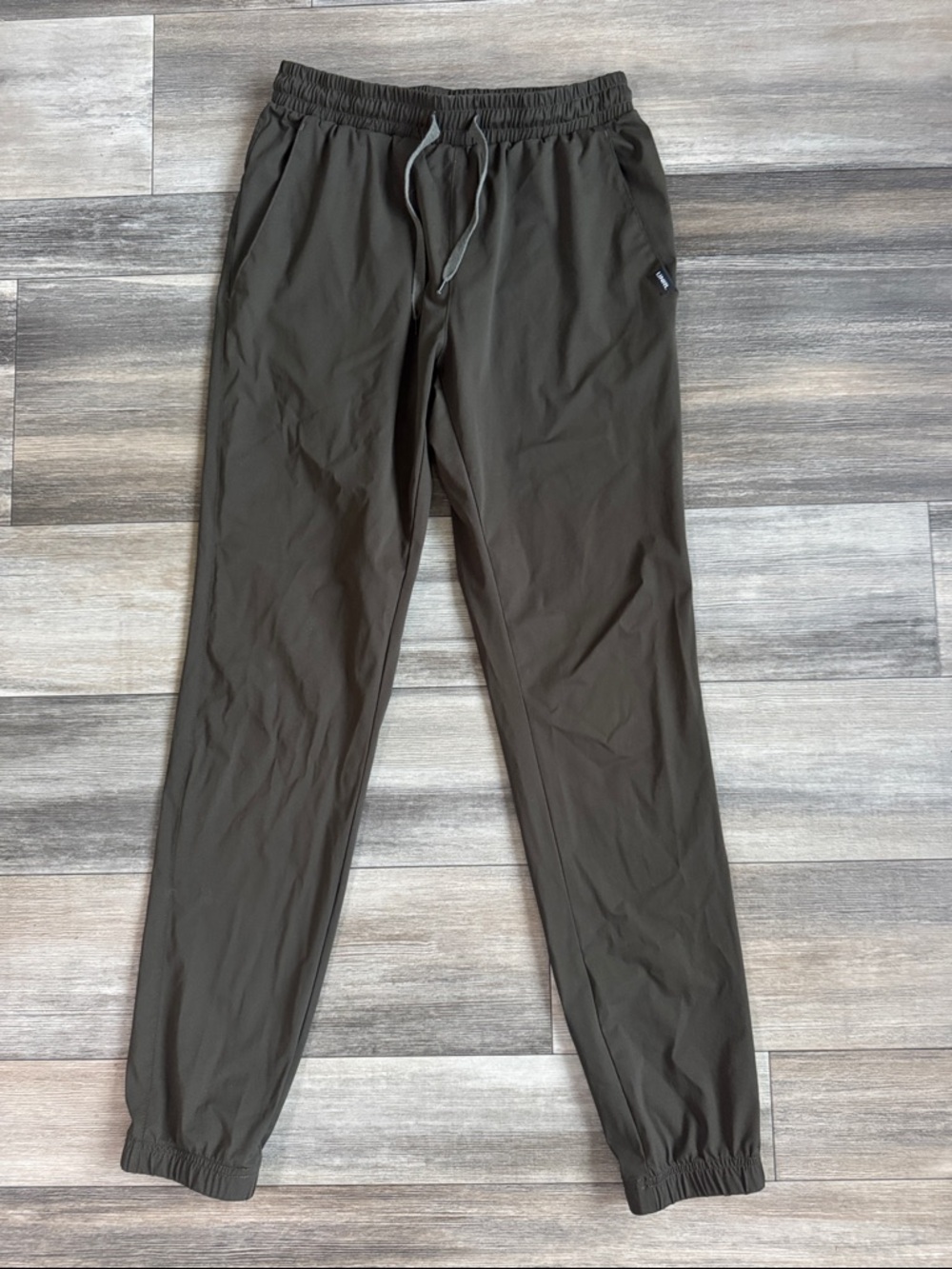 UNRL Women's Olive Elastic-Waist Jogger Pants